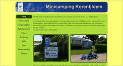 Desktop Screenshot of minicamping-korenbloem.nl