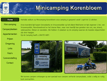Tablet Screenshot of minicamping-korenbloem.nl